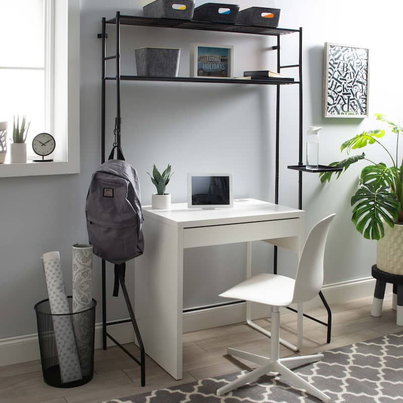 Organize It All Multi-Use Space Saver Rack in Black - 44" x 20" x 69"