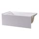 preview thumbnail 20 of 145, Fine Fixtures Acrylic-Fiberglass Soaking Bathtub, White. Alcove/Apron Front 48x32 - Right Hand - White
