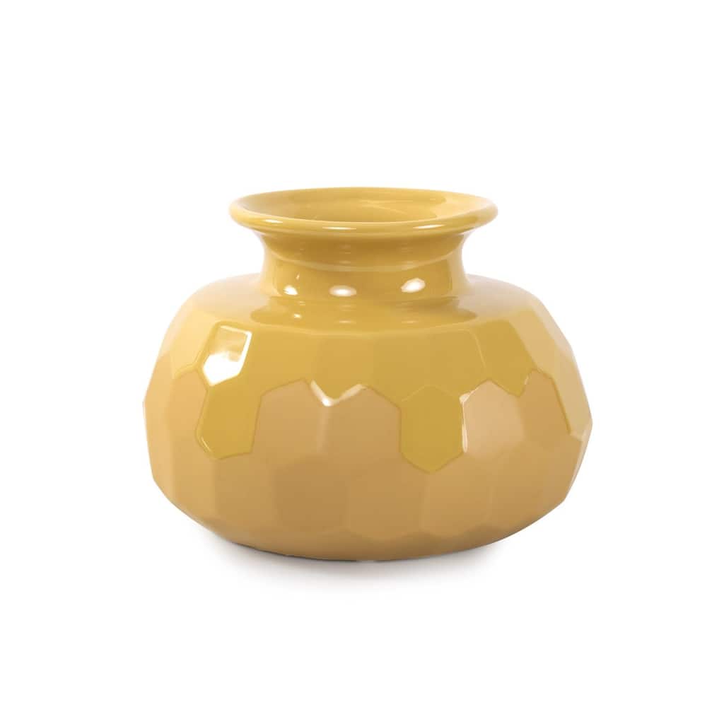 Golden Bee Ceramic Vase