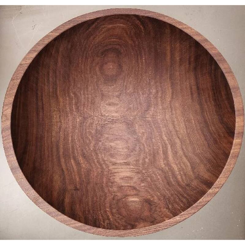 Handmade Solid 15 inch Walnut Bowl - 15"x15"