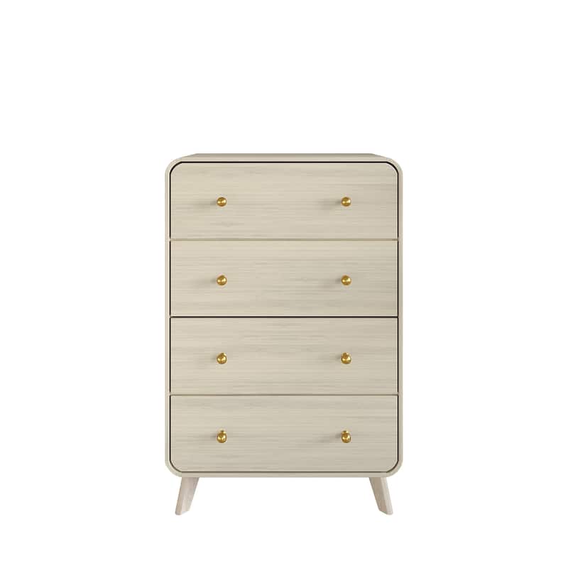 CraftPorch Contemporary 4-Drawers Chest - Natural