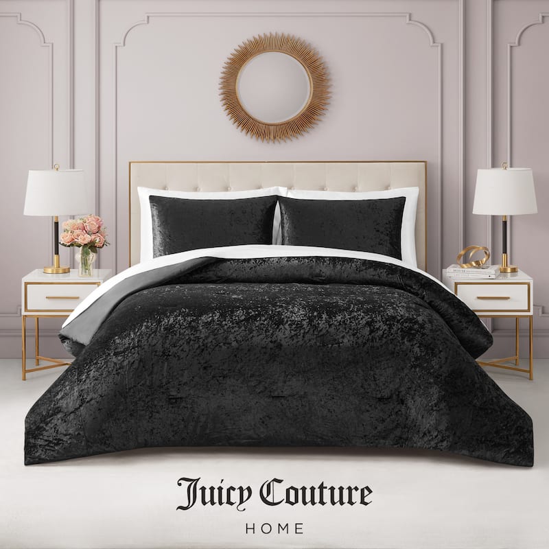 Juicy Couture Crushed Velvet Comforter Set