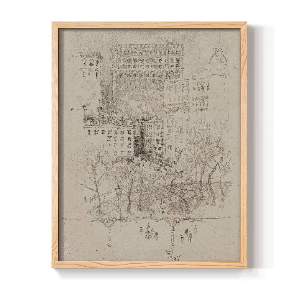 Vintage Sketch LXXXVIII -Framed Print