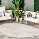 preview thumbnail 36 of 97, Brooklyn Rug Co Casey Handmade Casual Indoor/Outdoor Area Rug 10' x 13' Oval - Ivory