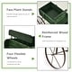preview thumbnail 31 of 30, Gymax Garden Plant Planter Wooden Wagon Planter W/ Wheel Garden Yard - 24.5'' x 13.5'' x 24''