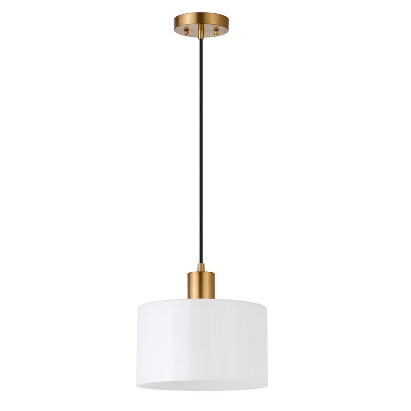 Henri Hand-Blown Metal/Glass Pendant