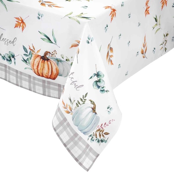Poinsettia Tartan 60 in. x 102 in. 80% Cotton 20% Polyester Tablecloth Poinsettia Tartan 60 in. x 102 in. 80% Cotton 20% Polyester Tablecloth