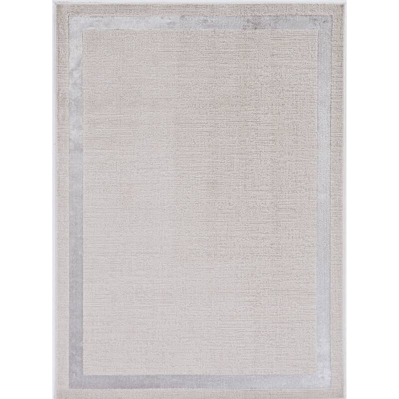 Silver Orchid Monel Sleek Contemporary Rug - 3'3" x 4'11"