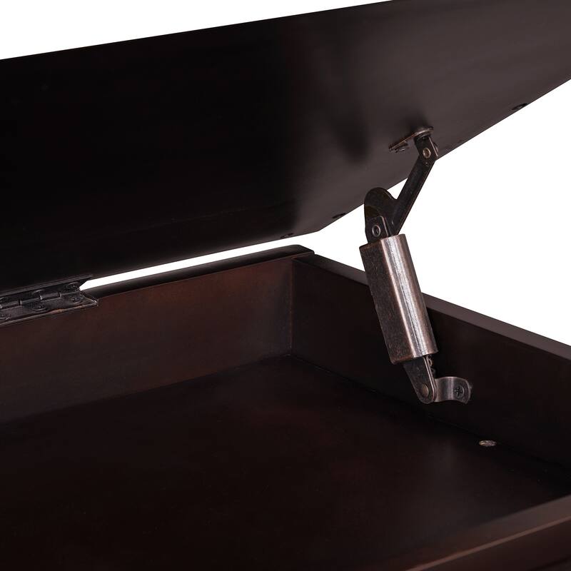 44" Classic Shoe Bench with Cushion and Three Drawers