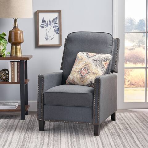 Cecelia Traditional Fabric Pushback Recliner by Christopher Knight Home