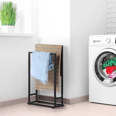 2 Tier Free Standing Towel Rack
