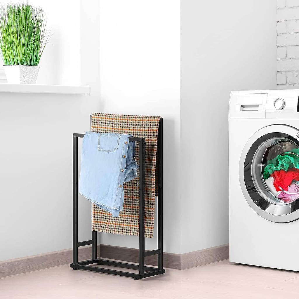 2 Tier Free Standing Towel Rack
