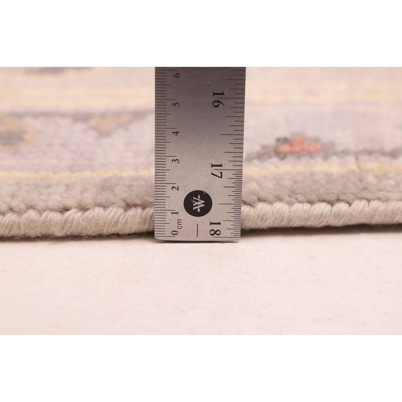 ECARPETGALLERY Hand-knotted Modern Oushak Grey Wool Rug - 7'10 x 9'8