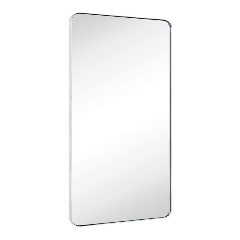 TEHOME Kengston Modern & Contemporary Rectangular Bathroom Vanity Mirror - 30'' x 60'' - Chrome