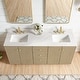 preview thumbnail 88 of 126, Oza Bath Vanity with Quartz Stone Top and Mirror