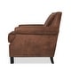 Abbyson Chloe Antique Brown Fabric Club Chair - On Sale - Overstock ...
