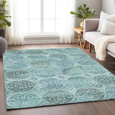 Premium Washable Super Soft Traditional Scroll Mayfield Rug