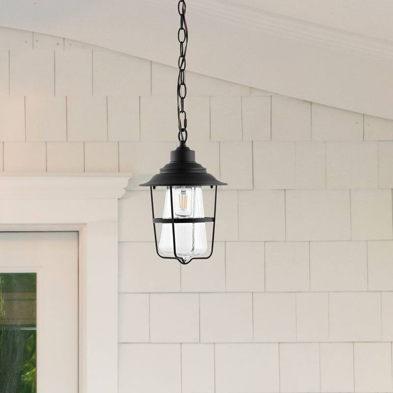 SAFAVIEH Lighting Penber Outdoor Pendant - 9"W x 9"D x 88"H