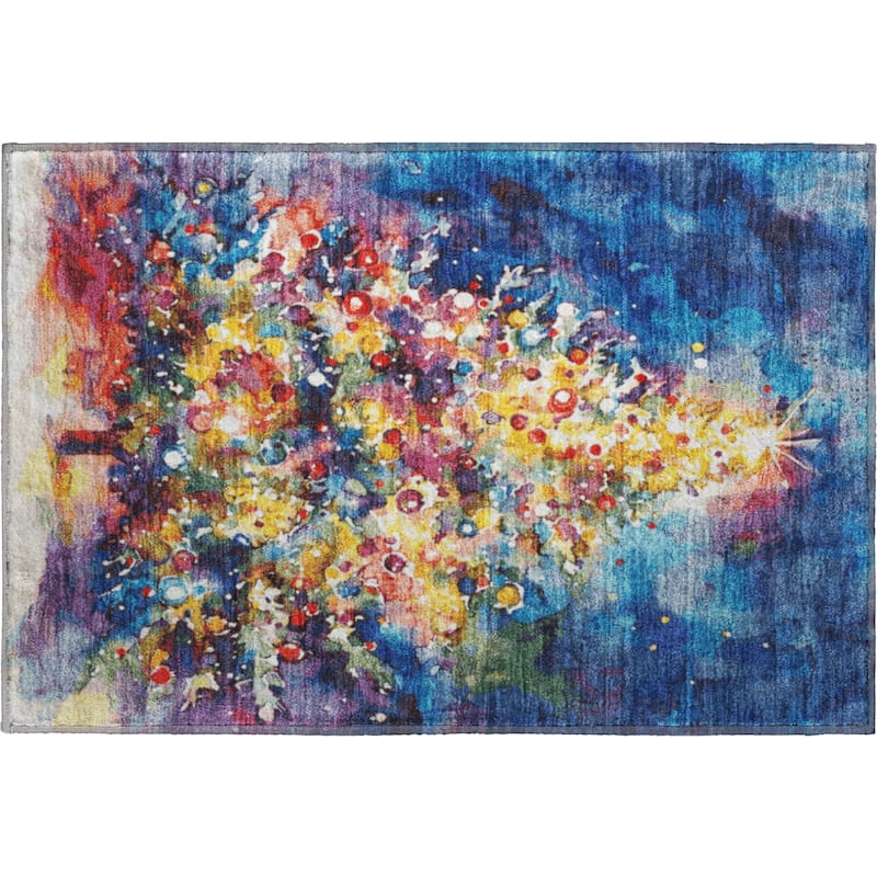 Premium Washable Super Soft Christmas Tree Mayfield Rug