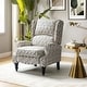 preview thumbnail 37 of 74, Olympus Upholstered Classic Manual Wingback Recliner with Spindle Legs by HULALA HOME
