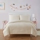 preview thumbnail 1 of 1, Olivia & Finn Plush Embossed Hearts Flannel Plush Microfiber Kids Comforter Set, White