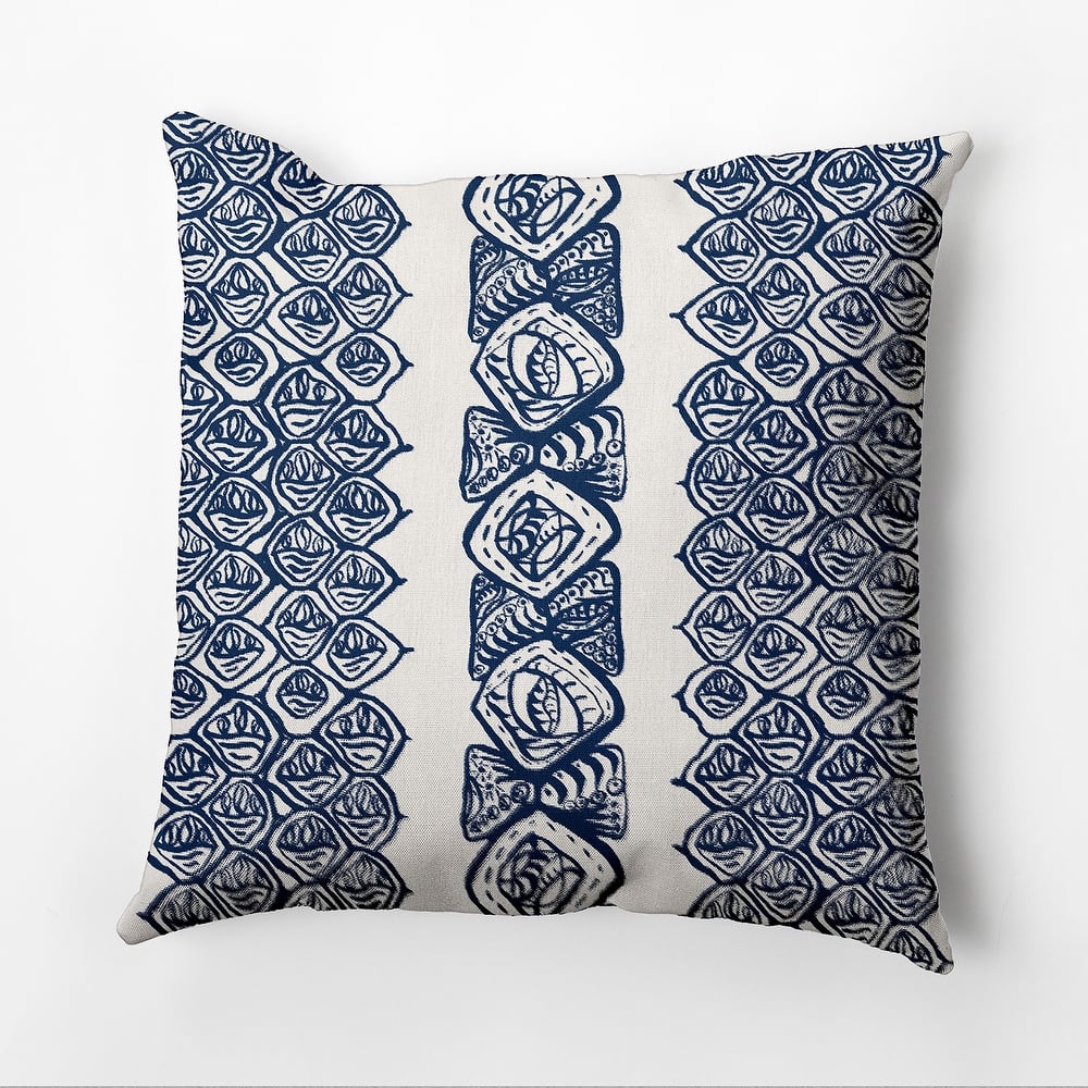 Central Comb Outdoor Pillow