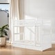preview thumbnail 2 of 10, Twin-Over-Twin Bunk Bed with Ladders and Two Storage Drawers