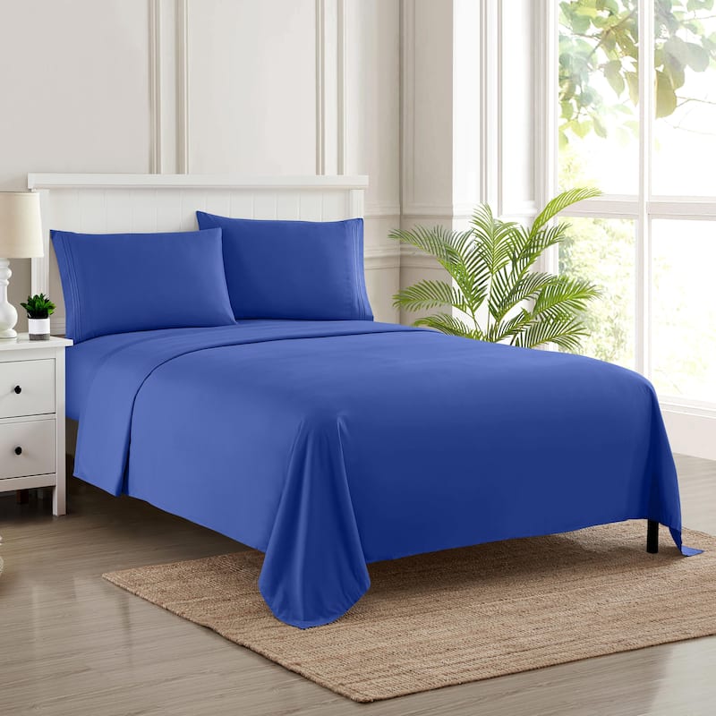 RV Queen 6-Piece Bed Sheet Set - Royal Blue