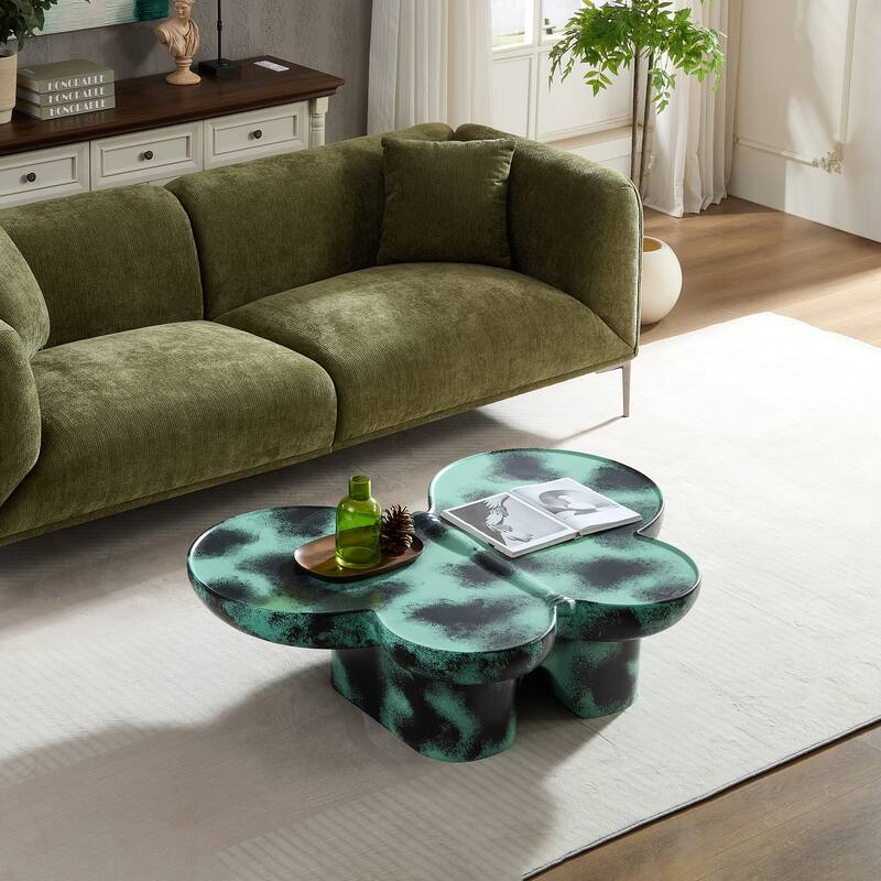 Butterfly-Inspired Coffee Table Low Height Profile End Table