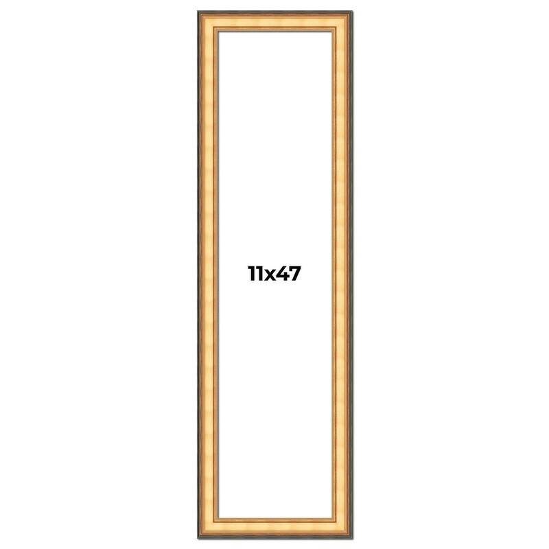 11x47 Frame Gold Plein Aire Solid Wood Picture Frame Width 2 Inches |