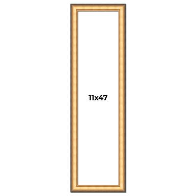 11x47 Frame Gold Plein Aire Solid Wood Picture Frame Width 2 Inches |