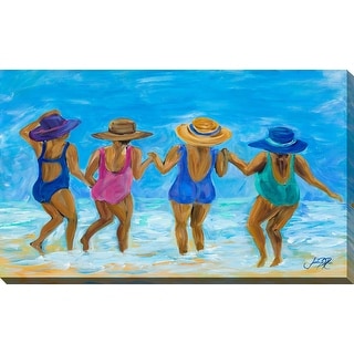"Ladies on the Beach I" Print on Canvas - Bed Bath & Beyond - 36038324