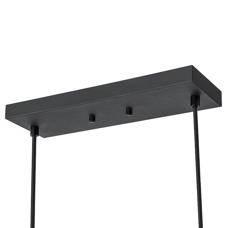 43 in. Kitchen Island Chandelier with Ripple Glass