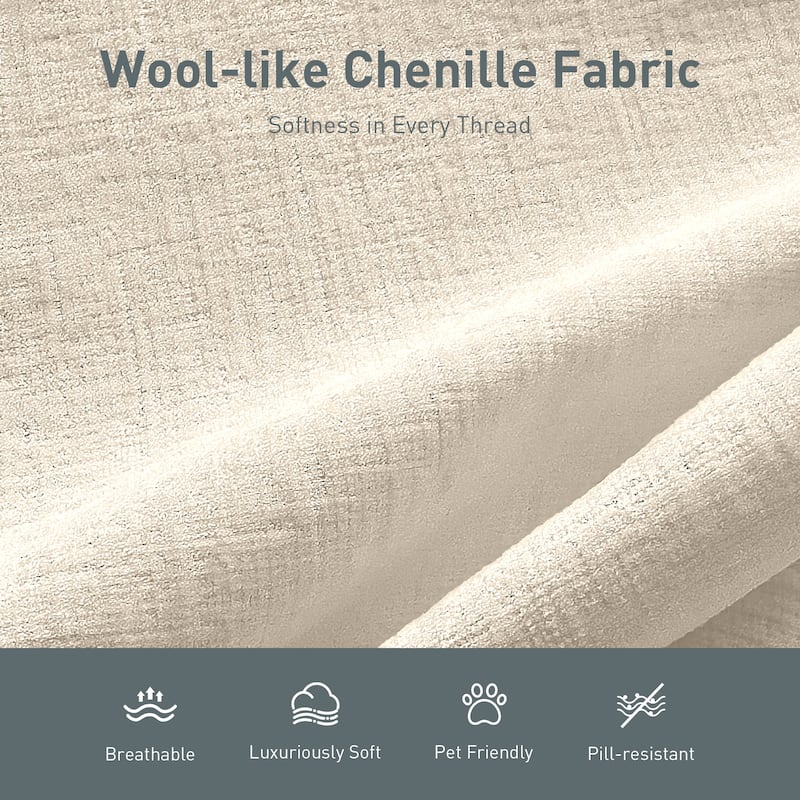 MAISON ARTS Modular Cloud Sectional Sofa, Comfy L- or U-Shaped Couch with Ottomans & Pillows, 4–6 Seat Living Room Sofa