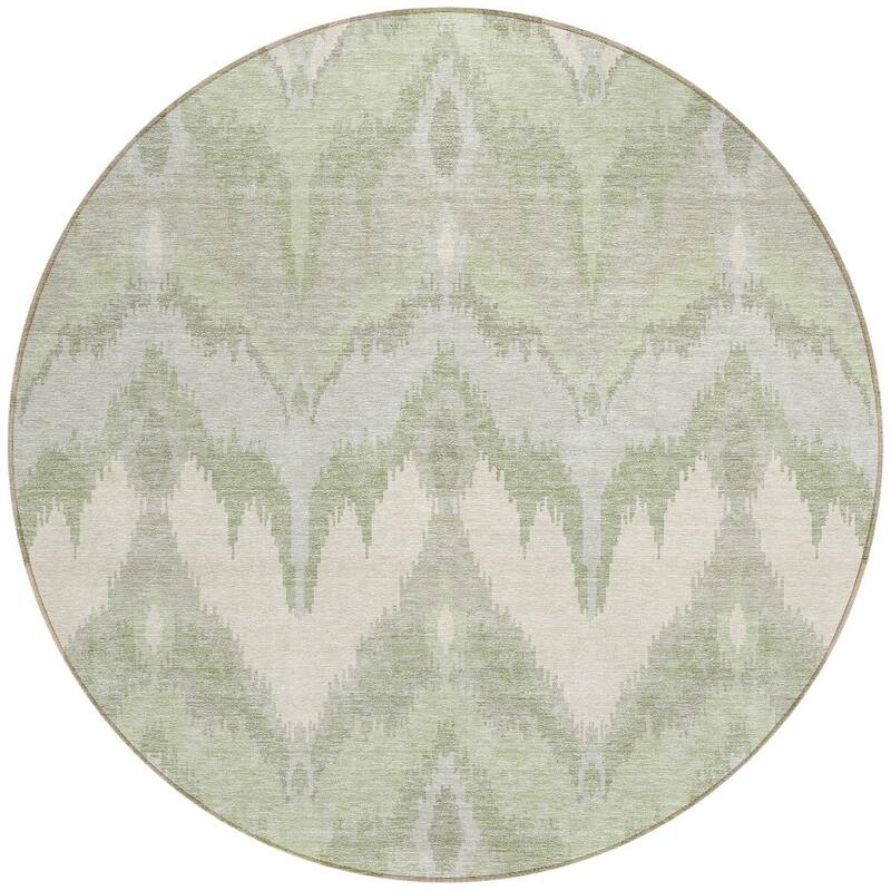 HomeRoots Ikat Transitional Rectangle Outdoor Rug