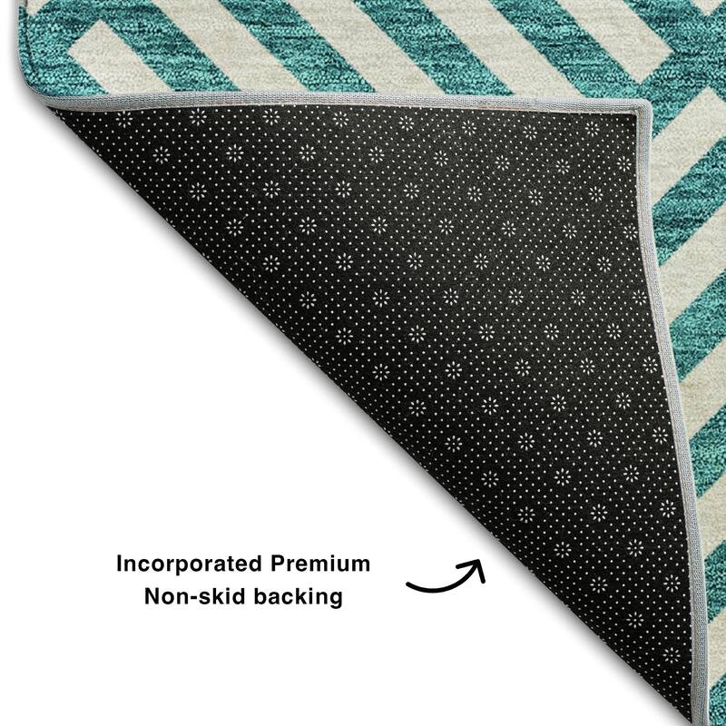 Premium Washable Super Soft Modern Geo Mayfield Rug