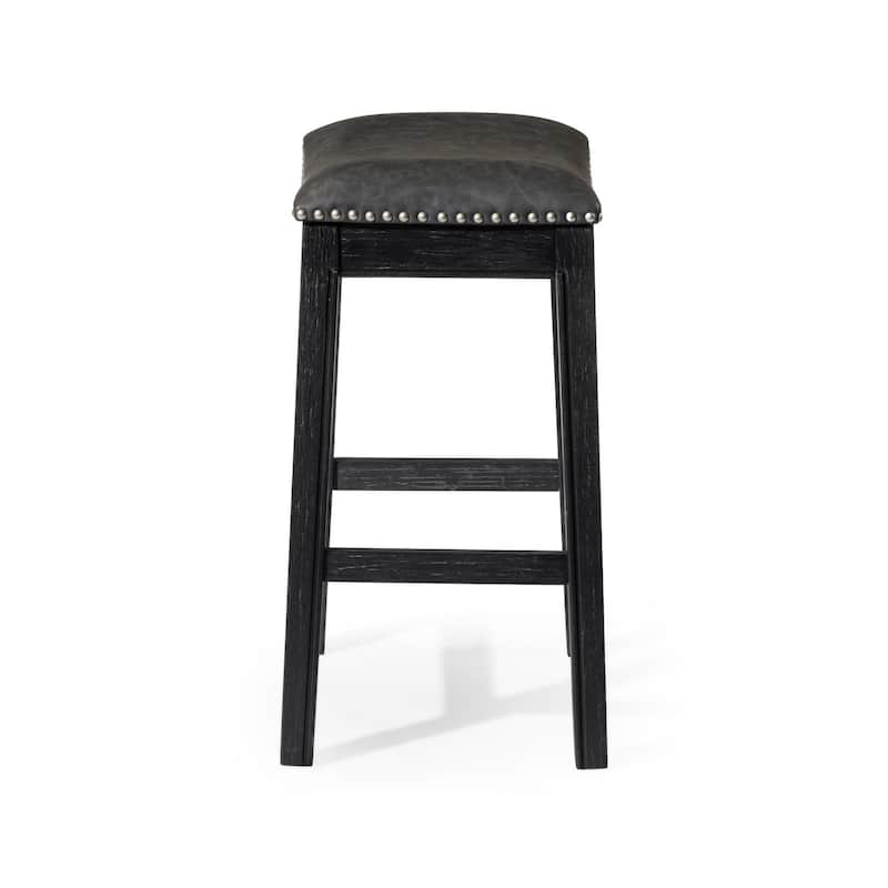 Maven Lane 26" Adrien Saddle Kitchen Counter Height Stool