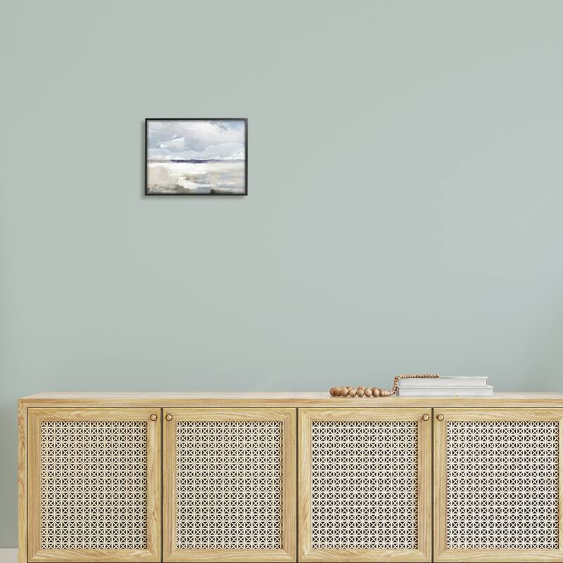 Stupell Layered Abstract Beach Scenery Distant Land Clouds Framed Wall Art, Design by Sophie 6 - Multi