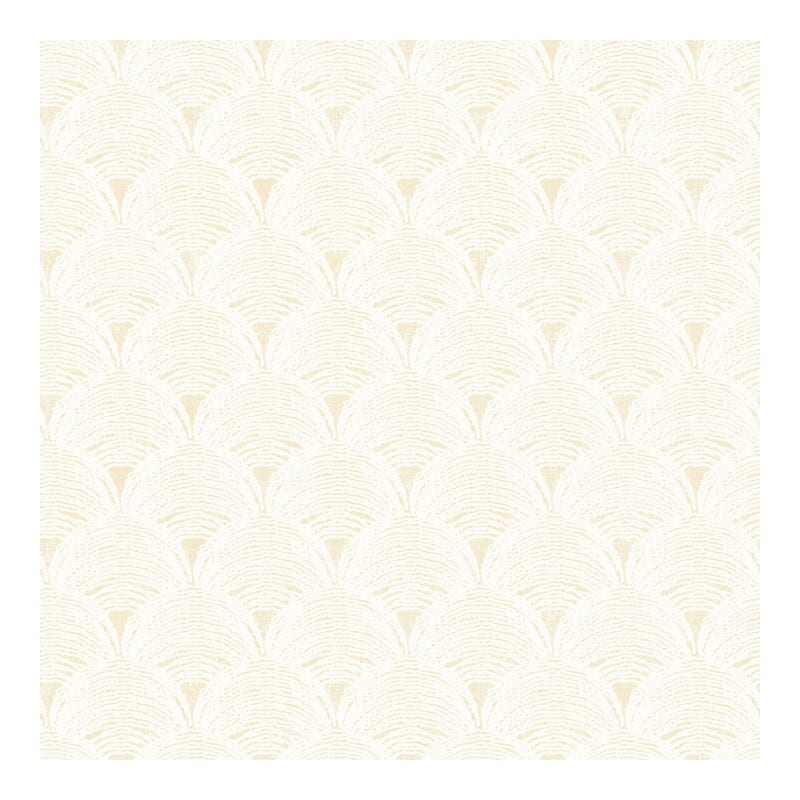 Chesapeake Santiago Yellow Scalloped Wallpaper - 20.5 x 396 x 0.025