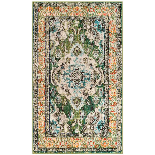SAFAVIEH Monaco Lillie Boho Medallion Distressed Area Rug
