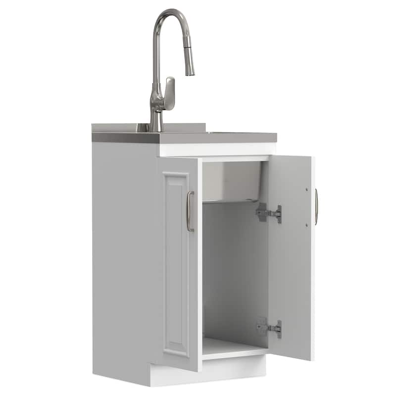 WYNDENHALL Gregg 20-inch Utility Sink & Cabinet