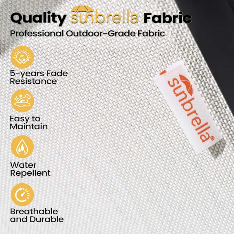 30''H Pellebant Outdoor Patio Aluminum Premium Swivel Bar Stools with Sunbrella Fabric