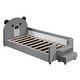 preview thumbnail 5 of 13, Twin Gray Velvet Upholstered Bed Frame Daybed with Hydraulic System