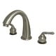 preview thumbnail 2 of 5, Milano 3-Hole Deck Mount Roman Tub Faucet Brushed Nickel