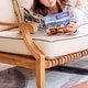 preview thumbnail 8 of 21, Cambridge Casual Chara Teak Outdoor Daybed with Cushion
