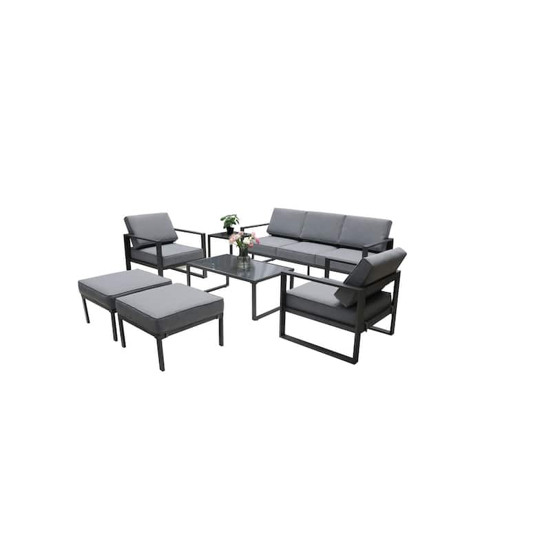 Royalcraft 7-Piece Aluminum Patio Conversation Set
