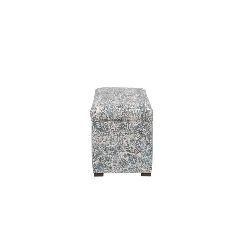 Angela Transitional Living Room Storage Trunk Bench