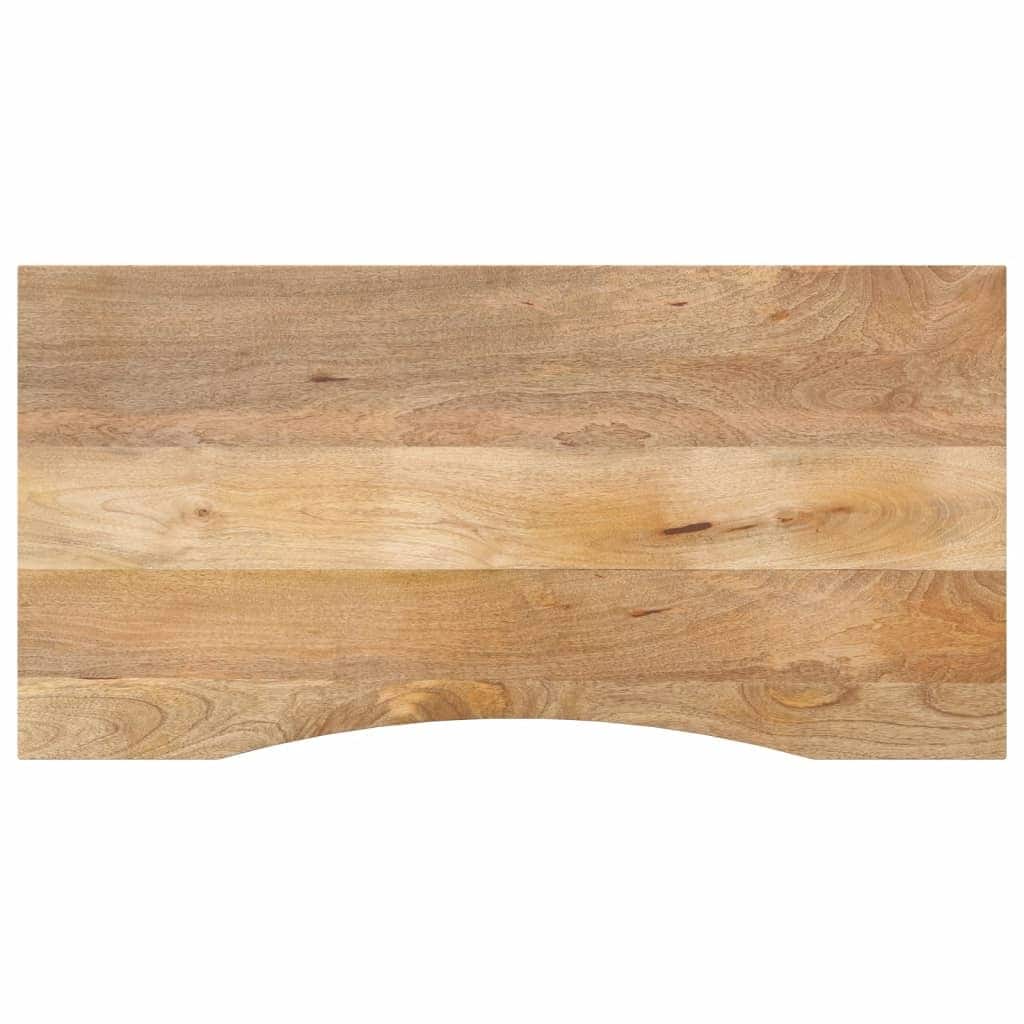 vidaXL Desk Top Natural mango wood Solid rough mango wood Medium Durable - 19.7 x 43.3 x 1.0 in