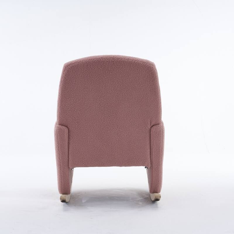 Modern Nursery Rocking Chair With Adjustable Footrest