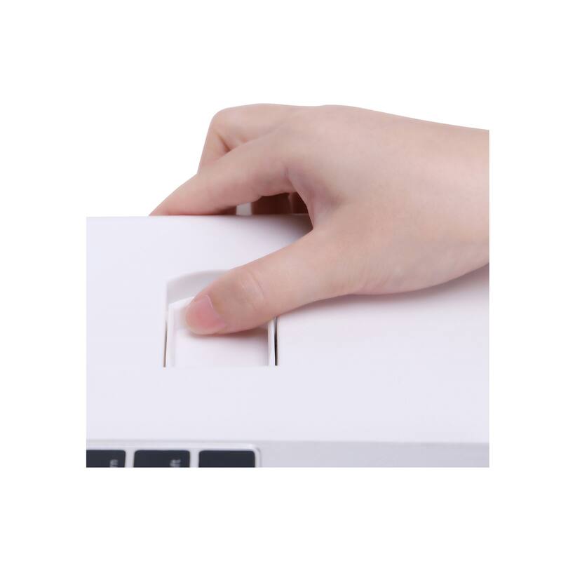 Rocelco 19 in. W Black Portable Standing Desk Riser Converter Height Adjustable Travel Laptop Keyboard Raising Workstation